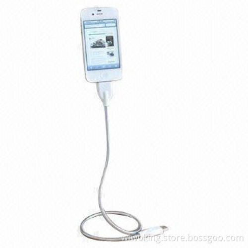 Metal Charging Data Cable for iPhone 4/4S and 5 with Any Style Holders